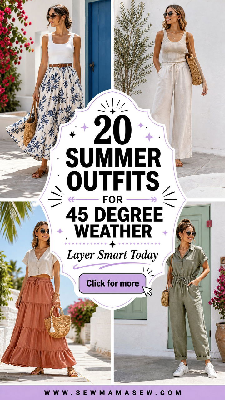 20 Summer Outfits for 45 Degree Weather to Layer Smart Today - 20 Summer Outfits for 45 Degree Weather to Layer Smart Today