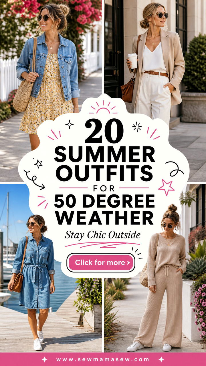 20 Summer Outfits for 50 Degree Weather to Stay Chic Outside - 20 Summer Outfits for 50 Degree Weather to Stay Chic Outside