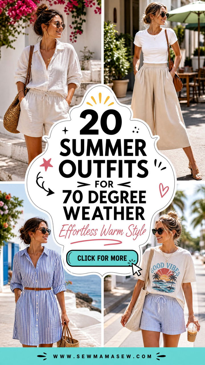 20 Summer Outfits for 70 Degree Weather Made Effortless - 20 Summer Outfits for 70 Degree Weather Made Effortless