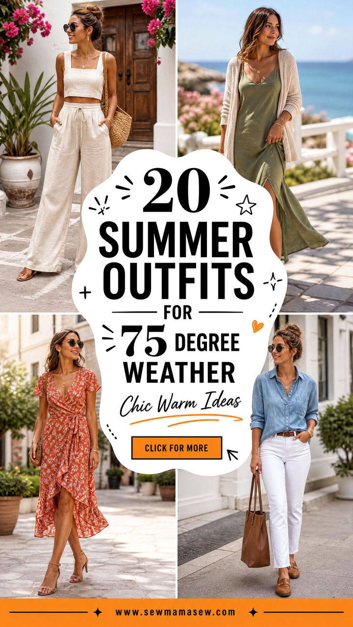20 Summer Outfits for 75 Degree Weather Chic Ideas - 20 Summer Outfits for 75 Degree Weather: Chic Ideas
