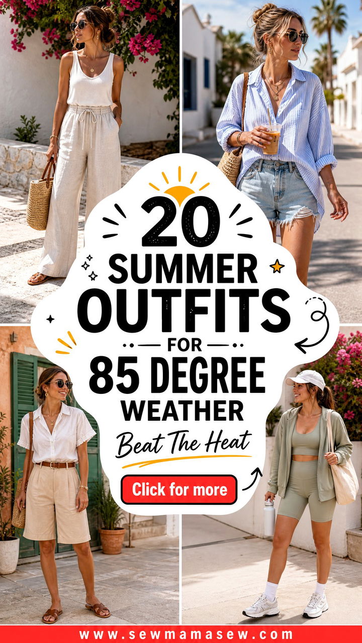 20 Summer Outfits for 85 Degree Weather to Beat the Heat - 20 Summer Outfits for 85 Degree Weather to Beat the Heat