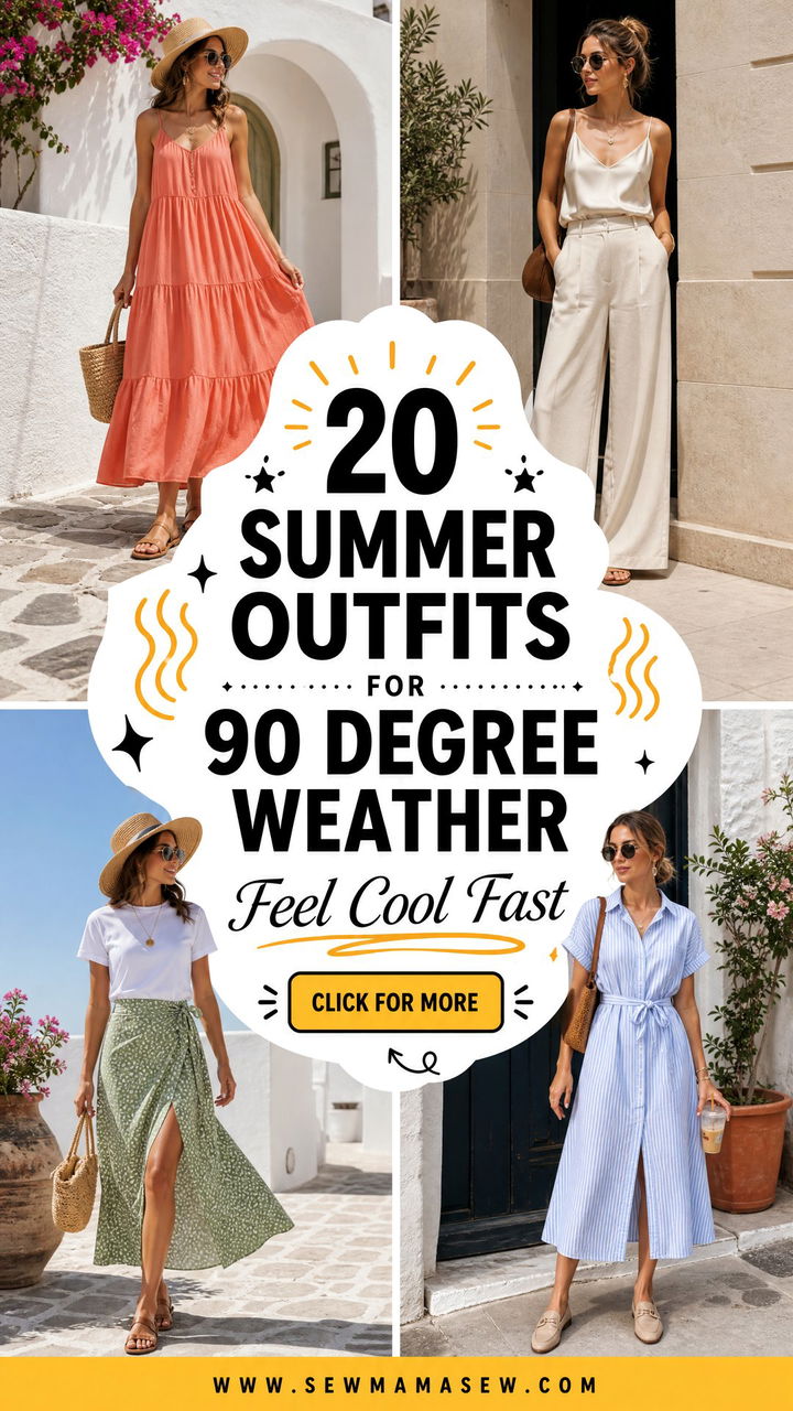 20 Summer Outfits for 90 Degree Weather That Feel Cool - 20 Summer Outfits for 90 Degree Weather That Feel Cool