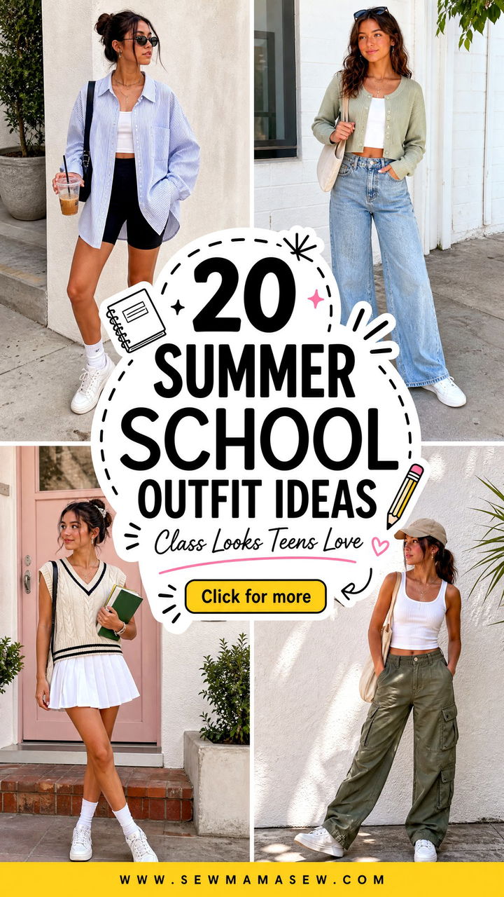 20 Summer School Outfit Ideas Teens Will Love for Class - 20 Summer School Outfit Ideas Teens Will Love for Class