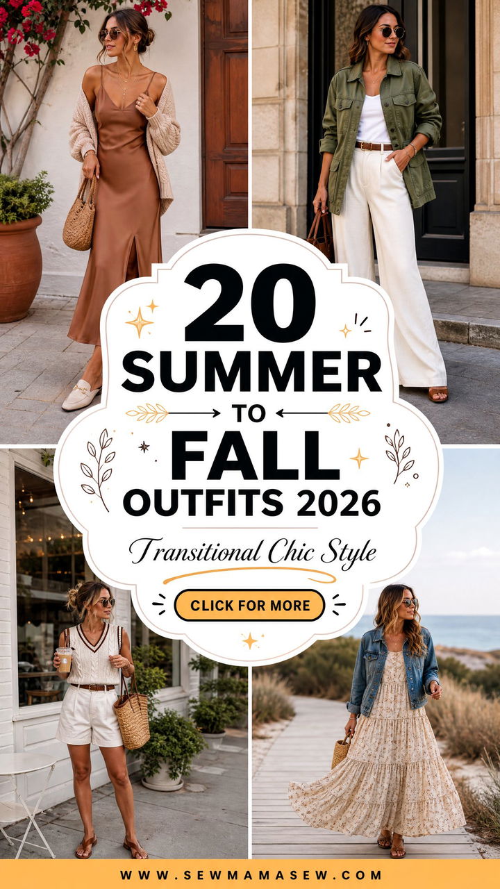 20 Summer to Fall Outfits 2026 for Transitional Chic Style - 20 Summer to Fall Outfits 2026 for Transitional Chic Style