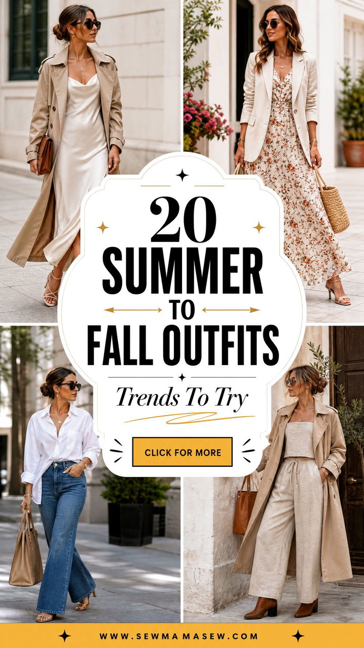 20 Summer to Fall Outfits Trends to Try This Year - 20 Summer to Fall Outfits Trends to Try This Year