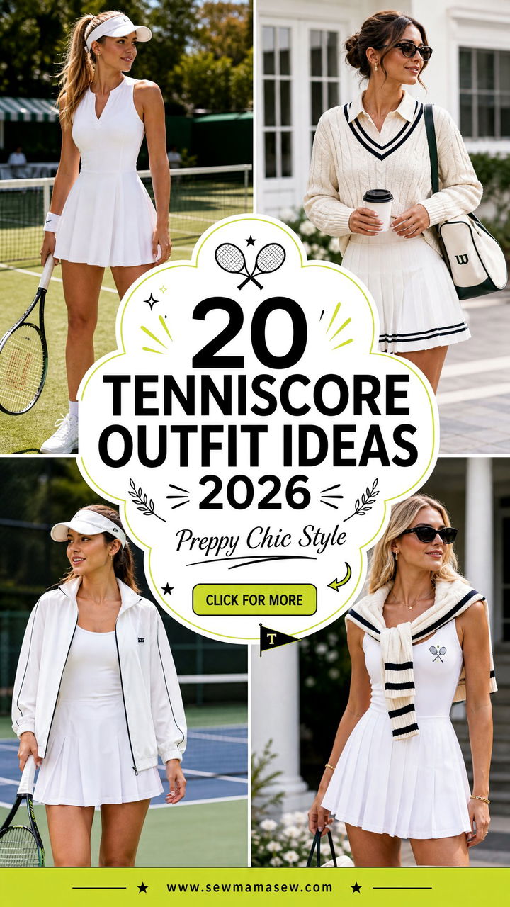 20 Tenniscore Outfit Ideas 2026 for Preppy Chic Style - 20 Tenniscore Outfit Ideas 2026 for Preppy Chic Style