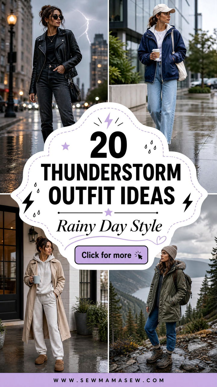 20 Thunderstorm Outfit Ideas for Rainy Day Style - 20 Thunderstorm Outfit Ideas for Rainy Day Style