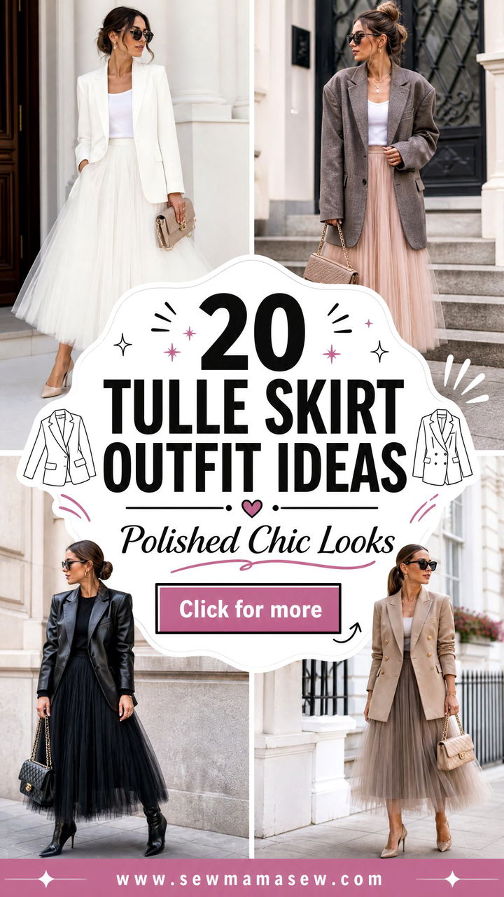 20 Tulle Skirt Outfit Ideas With a Blazer Polished Chic - 20 Tulle Skirt Outfit Ideas With a Blazer: Polished Chic