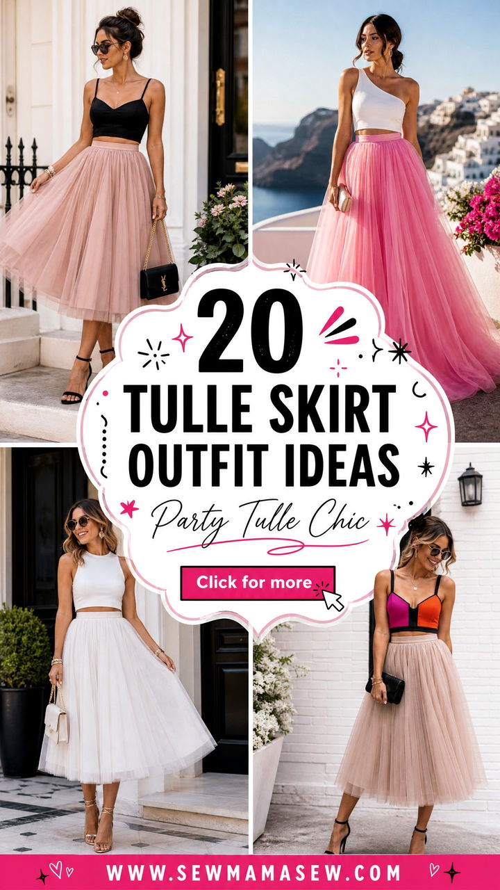 20 Tulle Skirt Outfit Ideas With a Crop Top Party Chic - 20 Tulle Skirt Outfit Ideas With a Crop Top: Party Chic