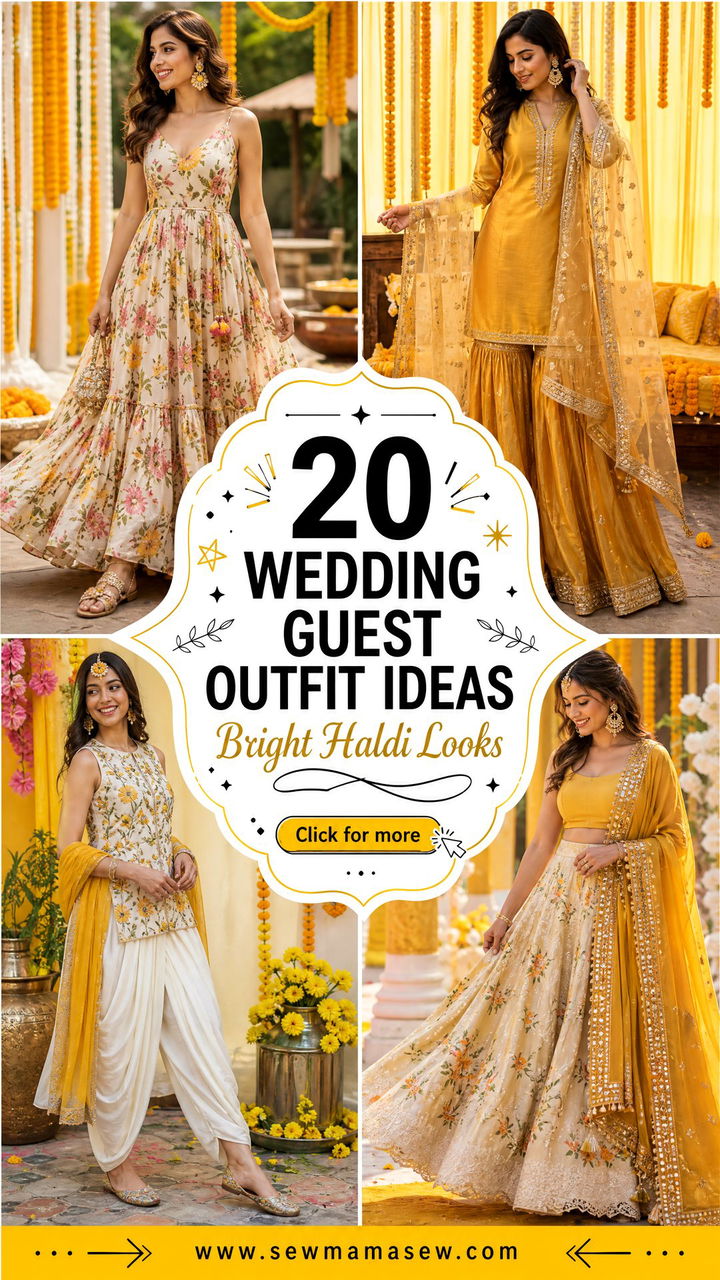 20 Wedding Guest Outfit Ideas Haldi Ceremony Bright Looks - 20 Wedding Guest Outfit Ideas Haldi Ceremony: Bright Looks