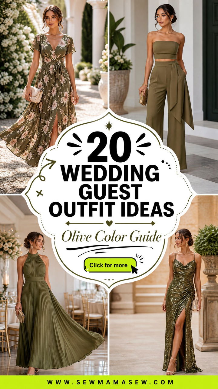 20 Wedding Guest Outfit Ideas Olive Dress Chic Color Guide - 20 Wedding Guest Outfit Ideas Olive Dress: Chic Color Guide