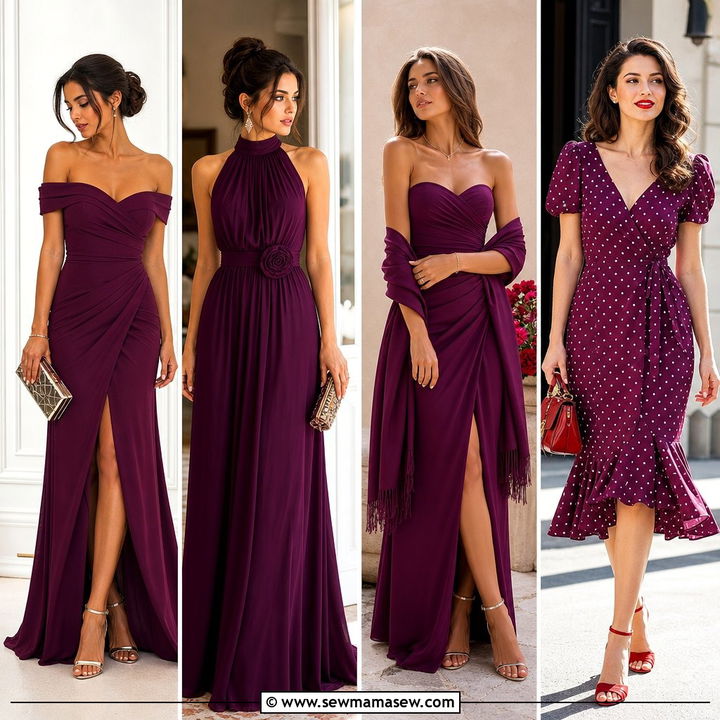 20 Wedding Guest Outfit Ideas Plum Dress: Elegant Styling