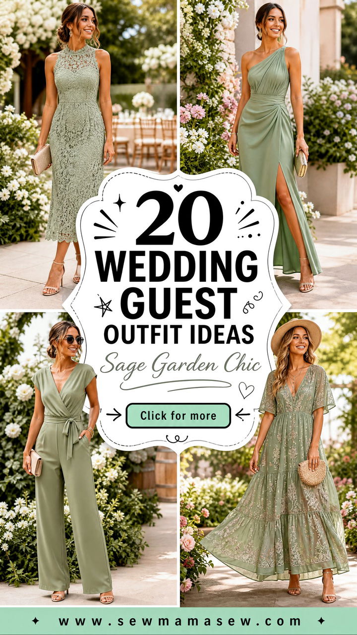 20 Wedding Guest Outfit Ideas Sage Green Dress For Garden Weddings - 20 Wedding Guest Outfit Ideas Sage Green Dress For Garden Weddings