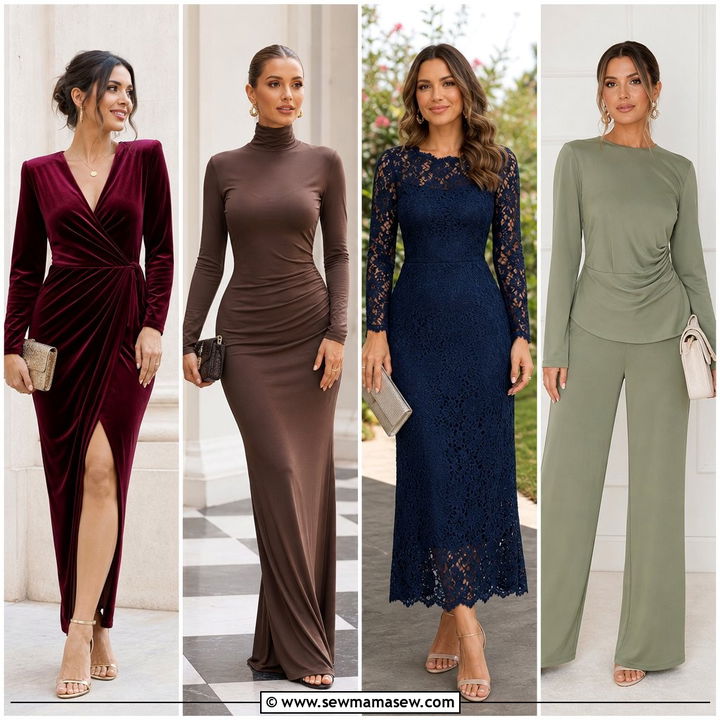 20 Wedding Guest Outfit Ideas With Long Sleeves For Fall Weddings