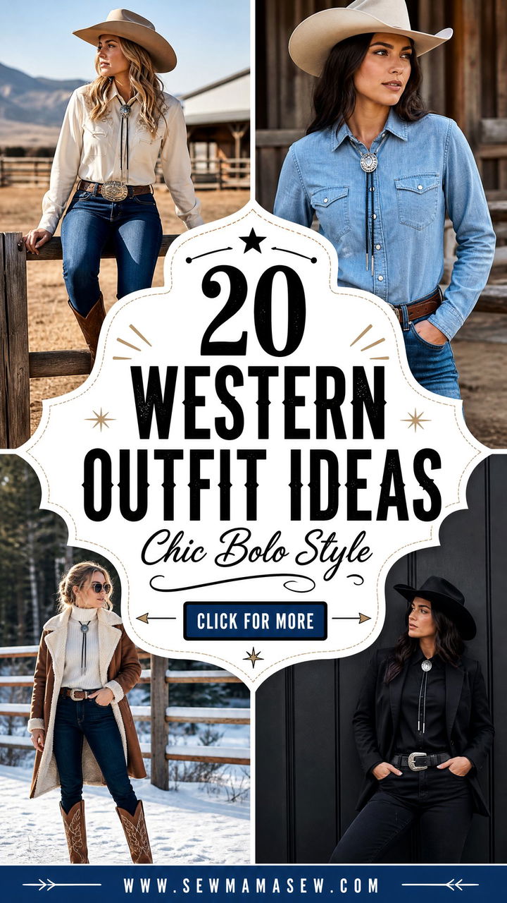 20 Western Outfit Ideas With Bolo Tie For Chic Ranch Style - 20 Western Outfit Ideas With Bolo Tie For Chic Ranch Style