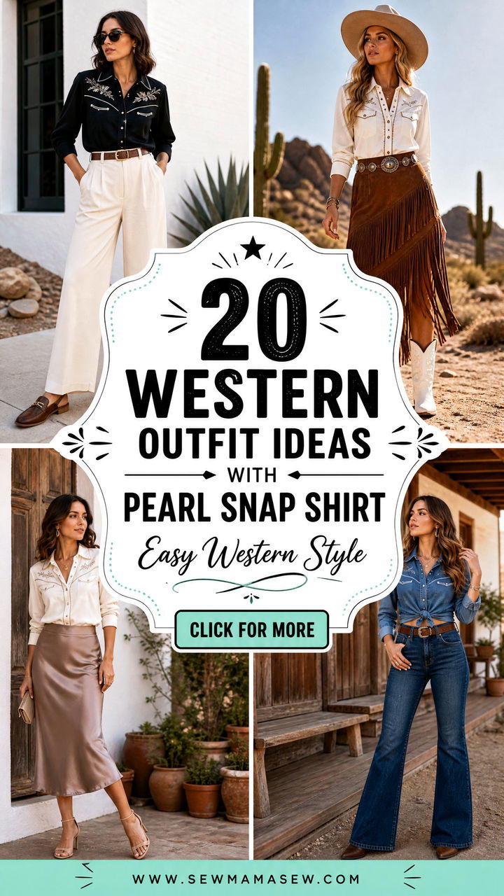 20 Western Outfit Ideas With Pearl Snap Shirt for Easy Style - 20 Western Outfit Ideas With Pearl Snap Shirt for Easy Style