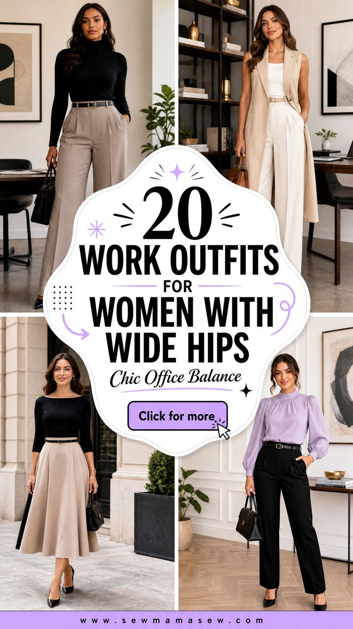 20 Work Outfits For Women With Wide Hips Chic Office Ideas - 20 Work Outfits For Women With Wide Hips: Chic Office Ideas