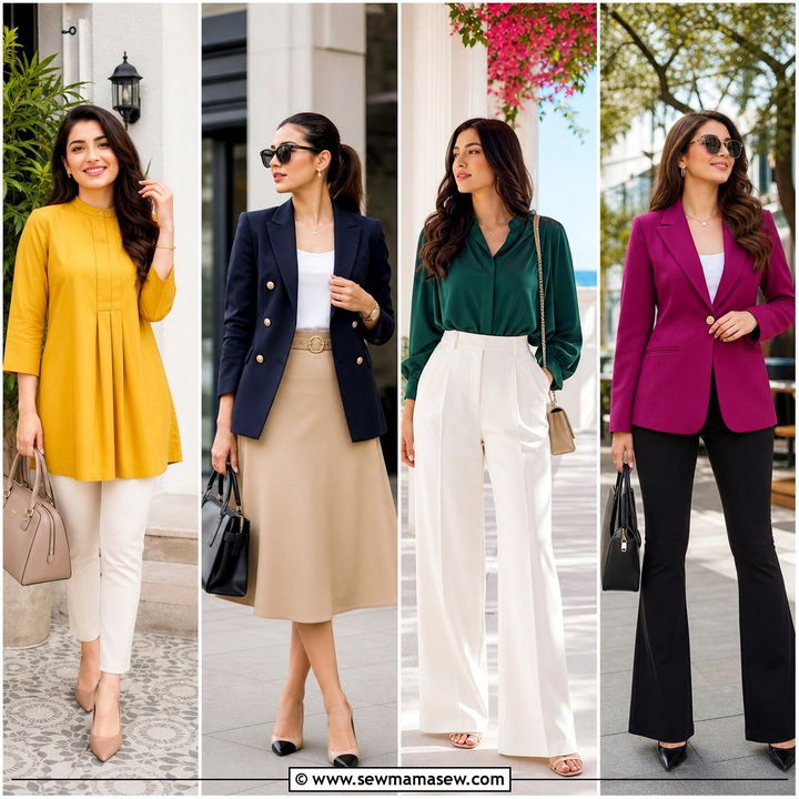 20 Work Outfits for Apple Shaped Body to Feel Polished