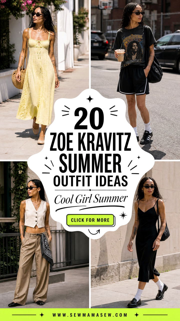 20 Zoe Kravitz Summer Outfit Ideas For Cool-Girl Style - 20 Zoe Kravitz Summer Outfit Ideas For Cool-Girl Style