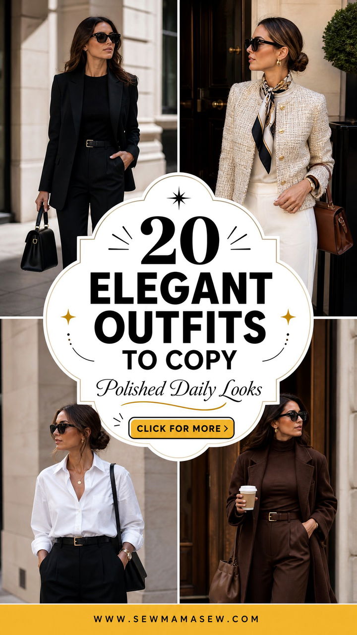 20 elegant outfits to copy Polished Looks for Every Day - 20 elegant outfits to copy: Polished Looks for Every Day