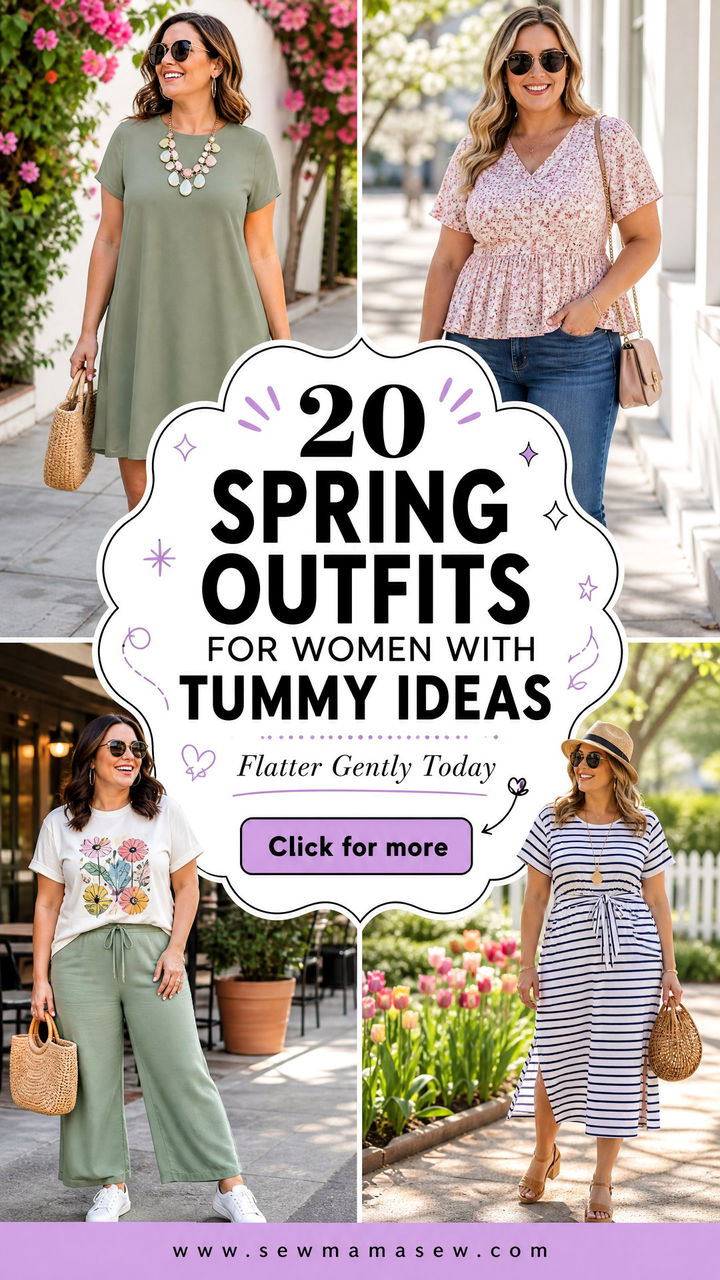 20 spring outfits for women with tummy That Flatter Gently - 20 spring outfits for women with tummy That Flatter Gently