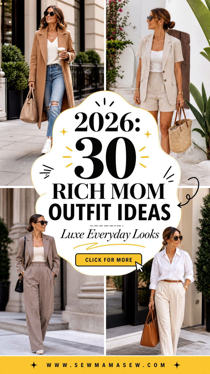 2026 30 Rich Mom Outfit Ideas for Luxe Everyday Looks - 2026: 30 Rich Mom Outfit Ideas for Luxe Everyday Looks
