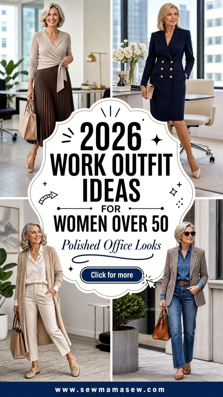 2026 Work Outfit Ideas for Women Over 50 20 Polished Looks - 2026 Work Outfit Ideas for Women Over 50: 20 Polished Looks