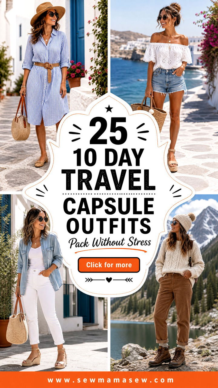 25 10 Day Travel Capsule Outfits For Stress-Free Packing - 25 10 Day Travel Capsule Outfits For Stress-Free Packing