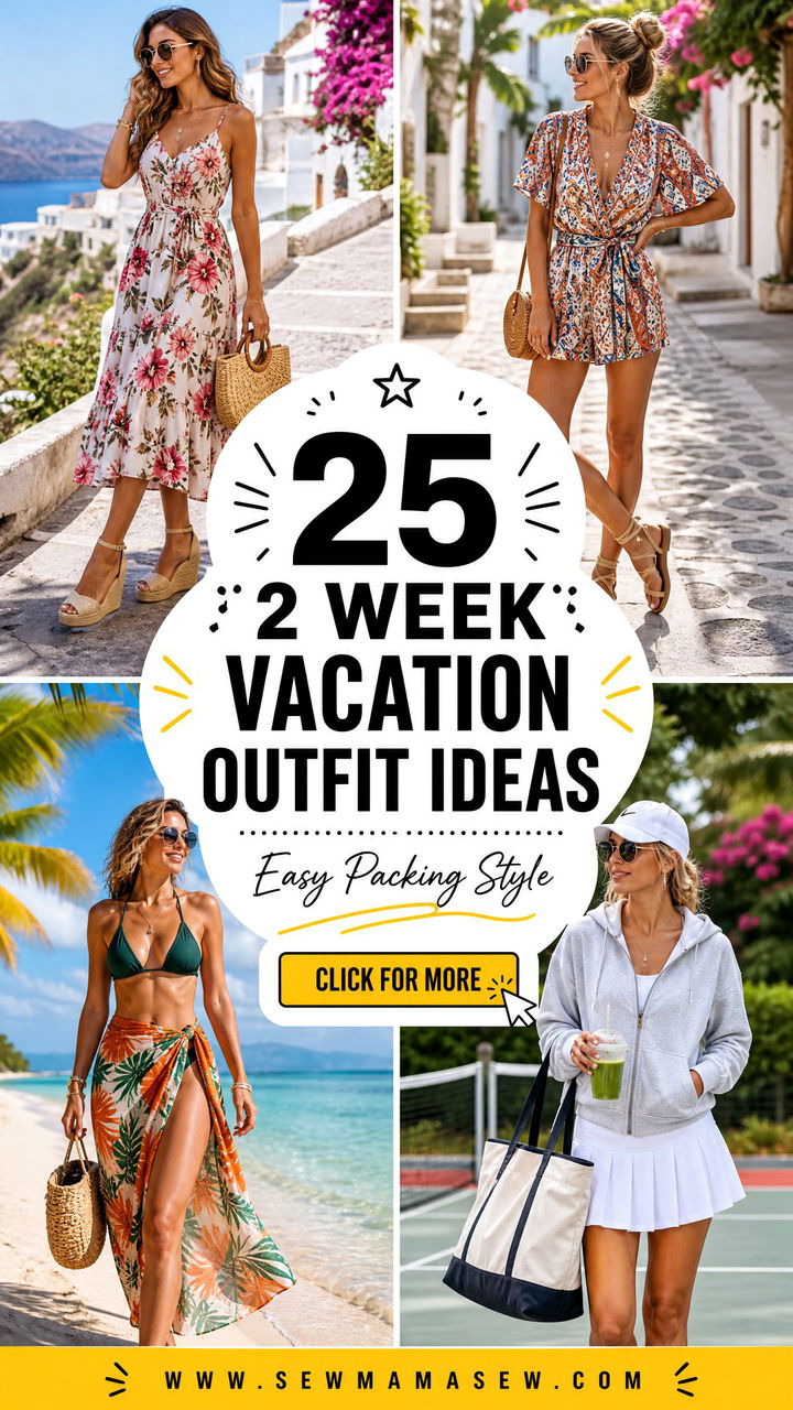 25 2 Week Vacation Outfit Ideas For Effortless Packing - 25 2 Week Vacation Outfit Ideas For Effortless Packing