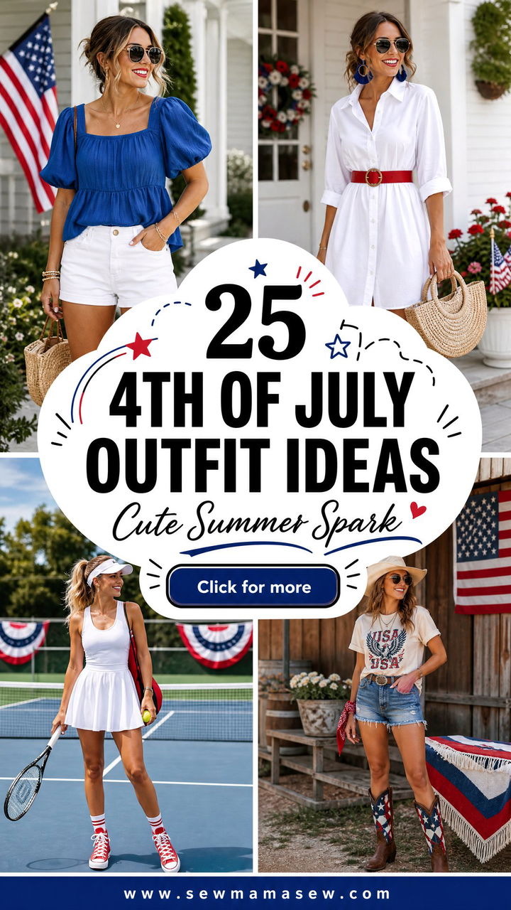25 4th of July Outfit Ideas for Cute Summer Celebrations - 25 4th of July Outfit Ideas for Cute Summer Celebrations