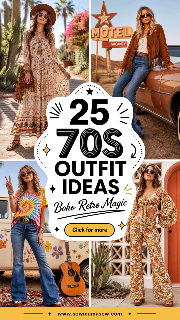 25 70s Outfit Ideas 2026 for Boho Retro Looks to Try - 25 70s Outfit Ideas 2026 for Boho Retro Looks to Try