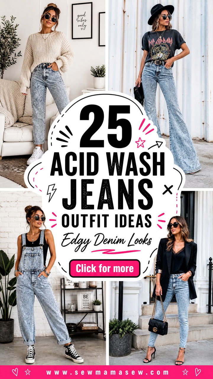 25 Acid wash jeans outfit ideas for Edgy Denim Looks Today - 25 Acid wash jeans outfit ideas for Edgy Denim Looks Today