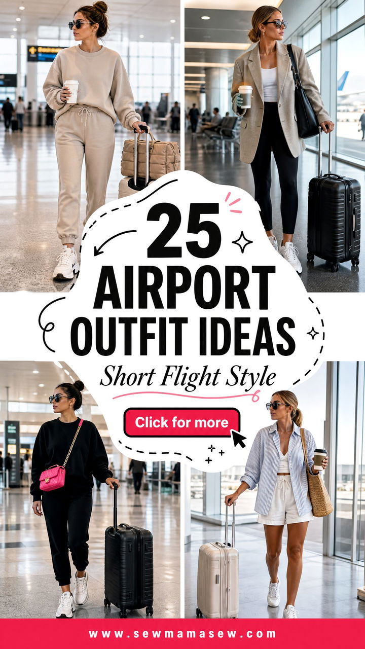 25 Airport Outfit Ideas For Short Flight Style - 25 Airport Outfit Ideas For Short Flight Style