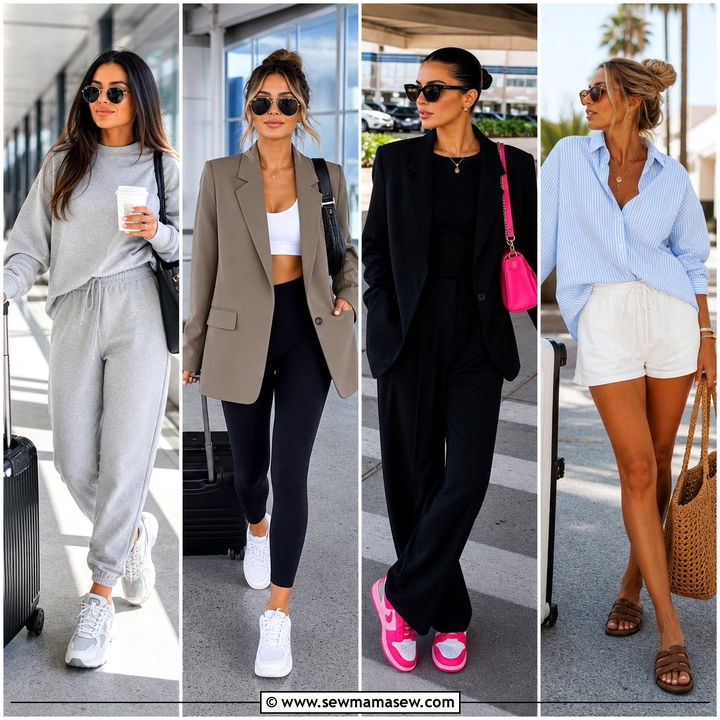 25 Airport Outfit Ideas For Short Flight Style