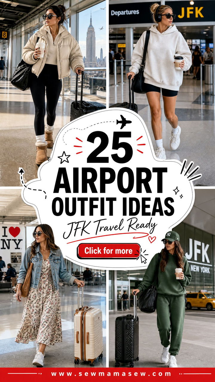 25 Airport Outfit Ideas JFK New York Travelers Need - 25 Airport Outfit Ideas JFK New York Travelers Need