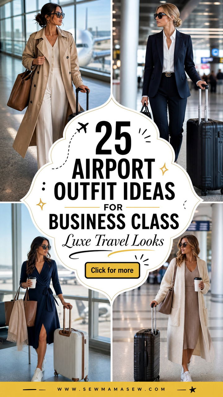 25 Airport outfit ideas for business class Luxe Travel Looks - 25 Airport outfit ideas for business class: Luxe Travel Looks