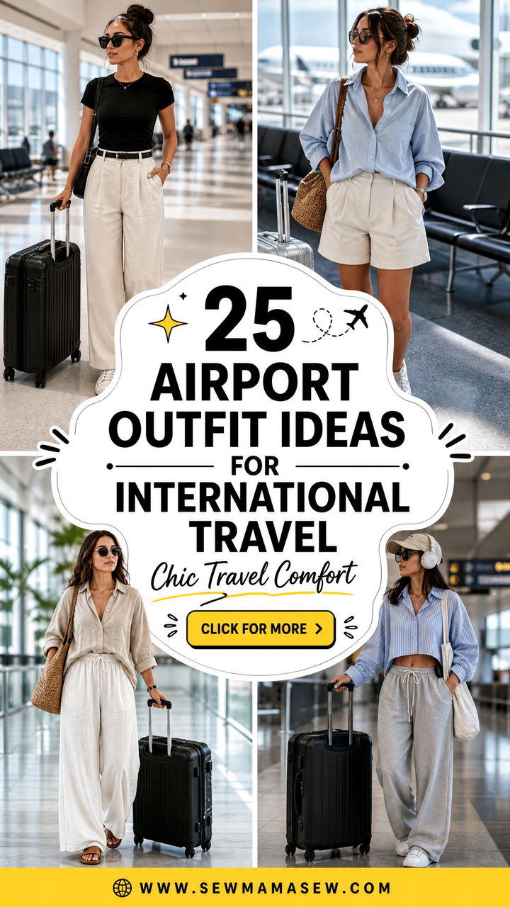 25 Airport outfit ideas for international travel Chic Comfort - 25 Airport outfit ideas for international travel: Chic Comfort