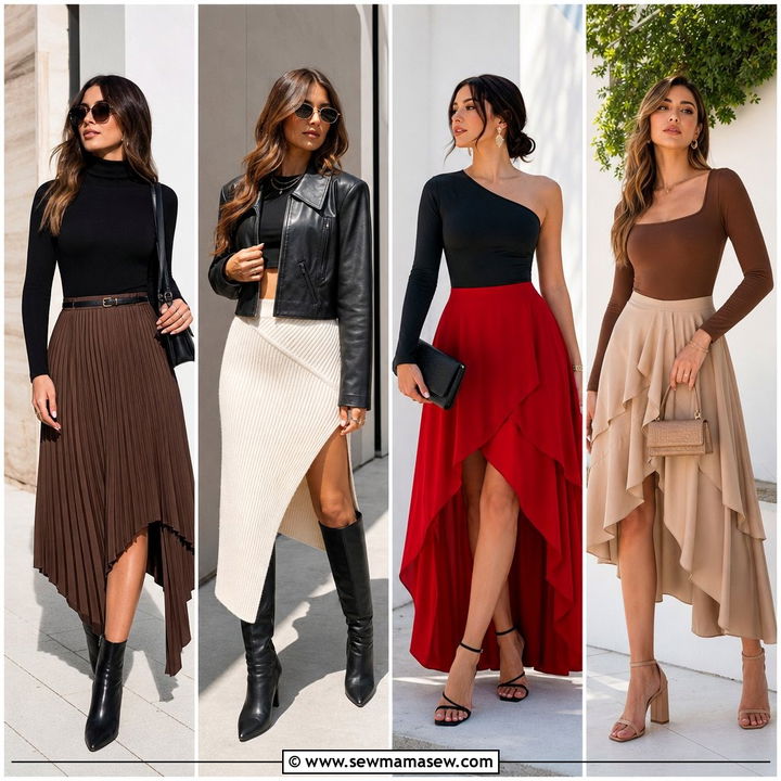25 Asymmetrical Skirt Outfit Ideas: Chic Modern Looks