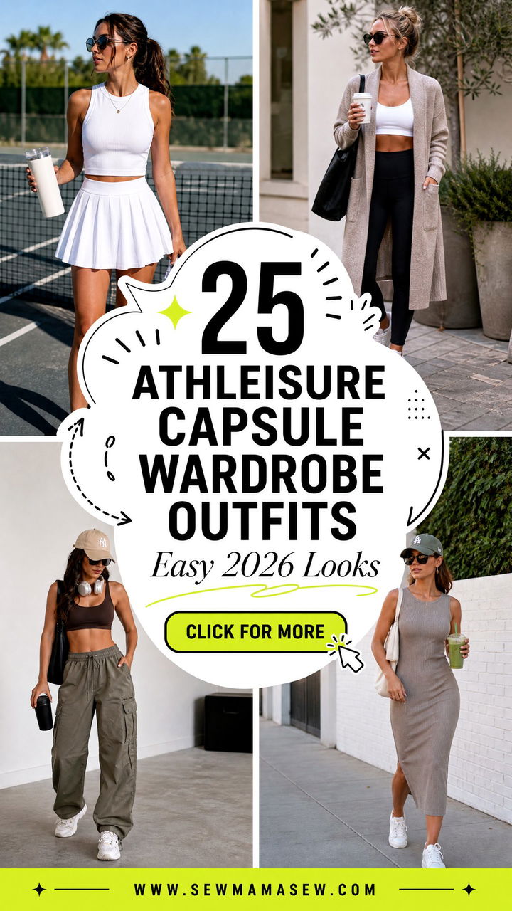 25 Athleisure Capsule Wardrobe Outfits Easy 2026 Looks - 25 Athleisure Capsule Wardrobe Outfits: Easy 2026 Looks