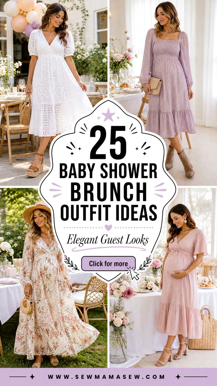 25 Baby Shower Brunch Outfit Ideas For Elegant Guests - 25 Baby Shower Brunch Outfit Ideas For Elegant Guests
