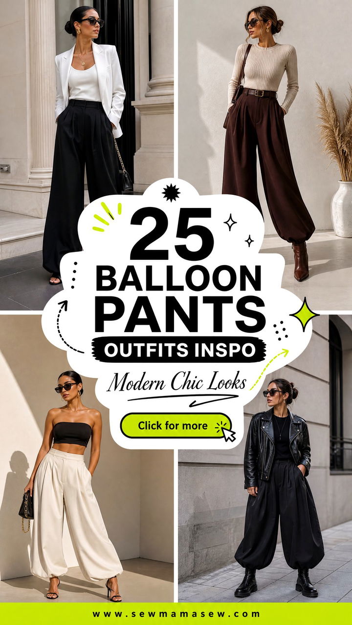 25 Balloon Pants Outfits Inspo for Modern Looks Youll Love - 25 Balloon Pants Outfits Inspo for Modern Looks You'll Love