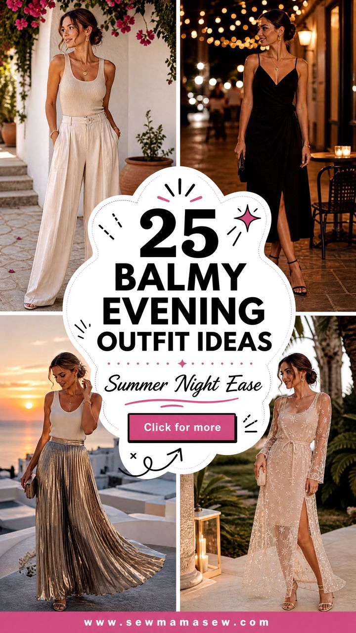 25 Balmy Evening Outfit Ideas for Effortless Summer Nights - 25 Balmy Evening Outfit Ideas for Effortless Summer Nights
