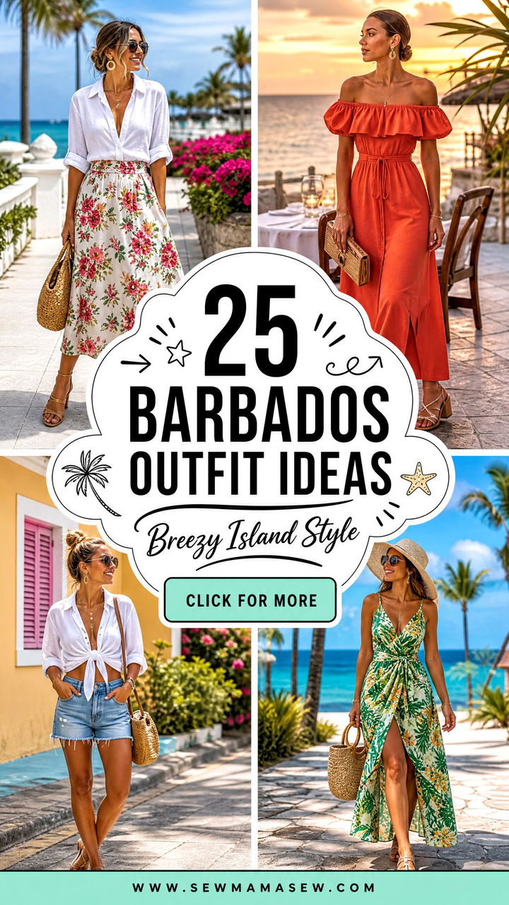 25 Barbados Outfit Ideas for Breezy Island Vacation Style - 25 Barbados Outfit Ideas for Breezy Island Vacation Style