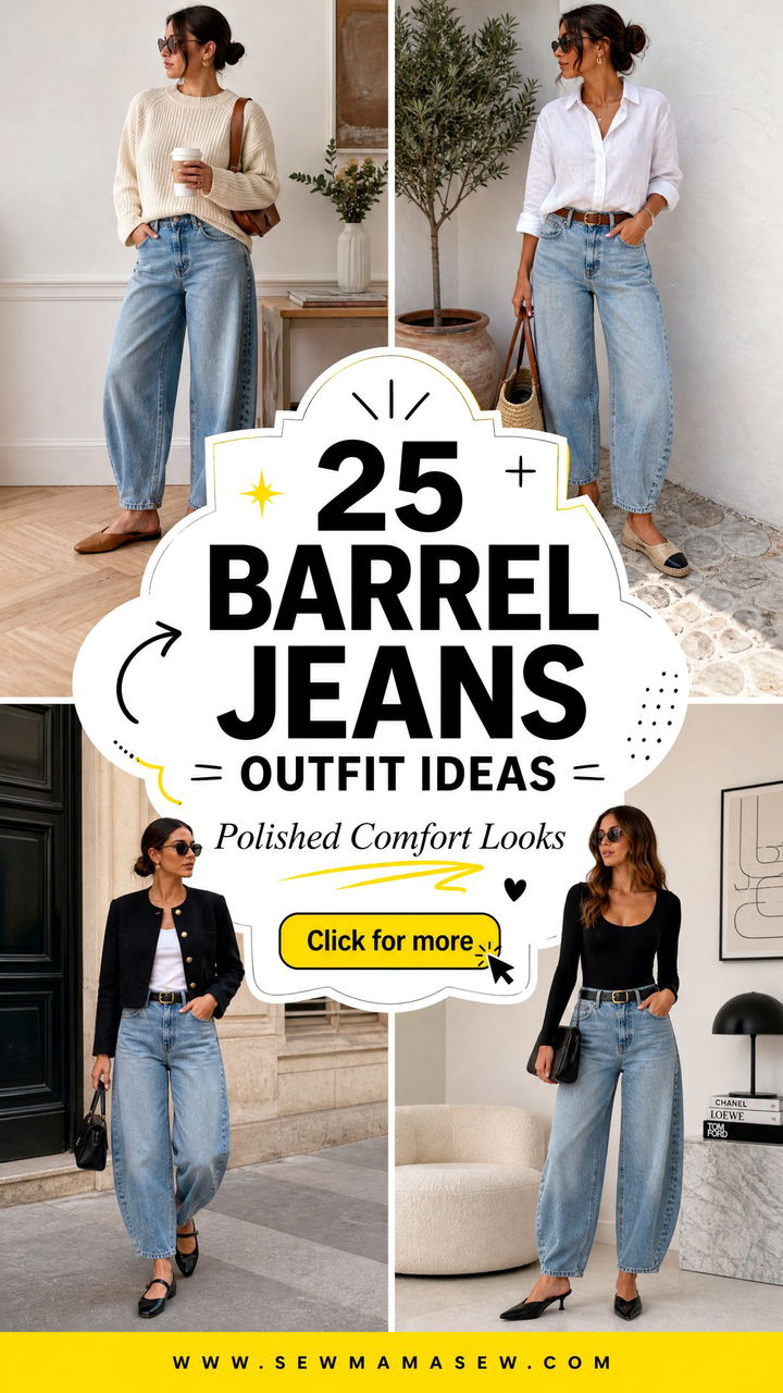 25 Barrel Jeans Outfit Ideas With Flats for Polished Comfort - 25 Barrel Jeans Outfit Ideas With Flats for Polished Comfort