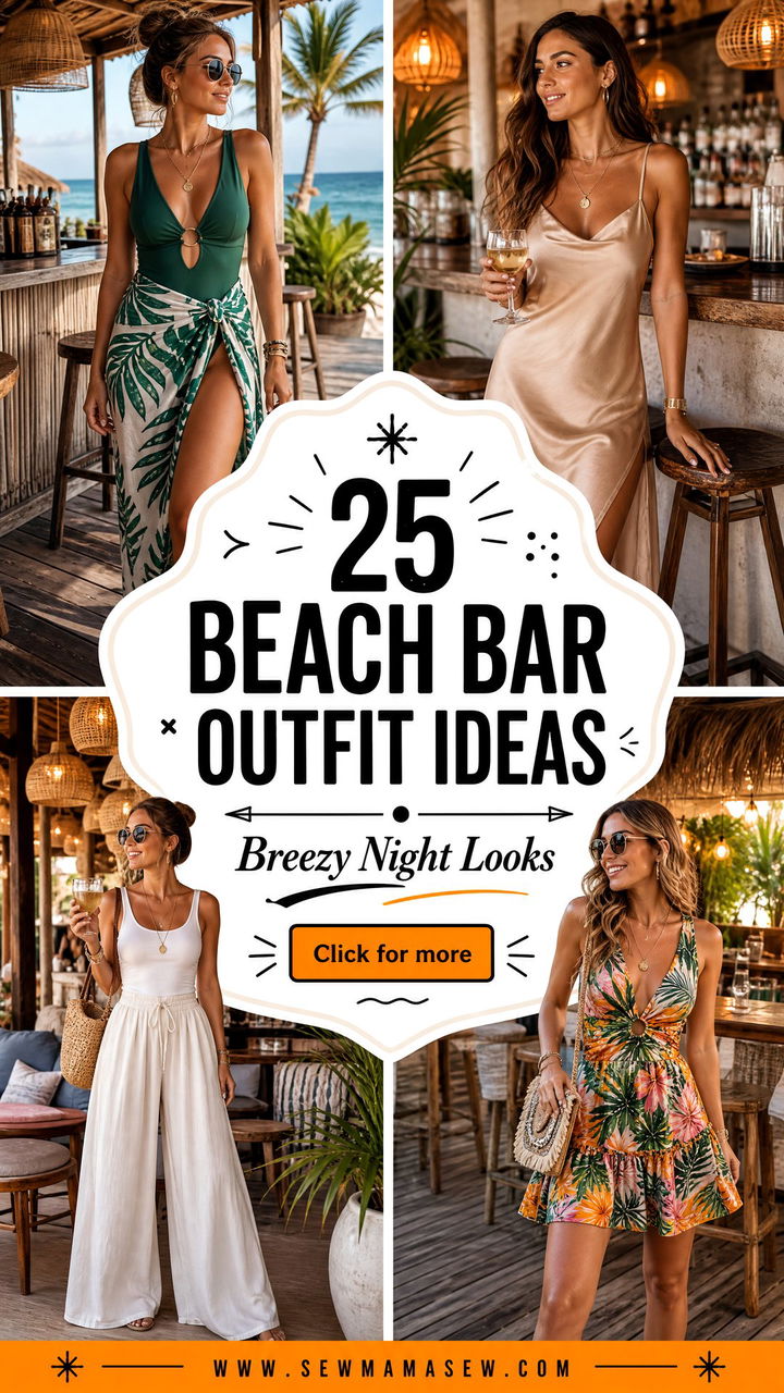 25 Beach Bar Outfit Ideas for Breezy Vacation Nights Out - 25 Beach Bar Outfit Ideas for Breezy Vacation Nights Out