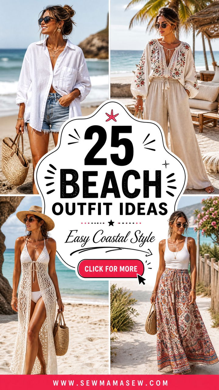 25 Beach Outfit Ideas Not a Swimsuit for Easy Coastal Style - 25 Beach Outfit Ideas Not a Swimsuit for Easy Coastal Style