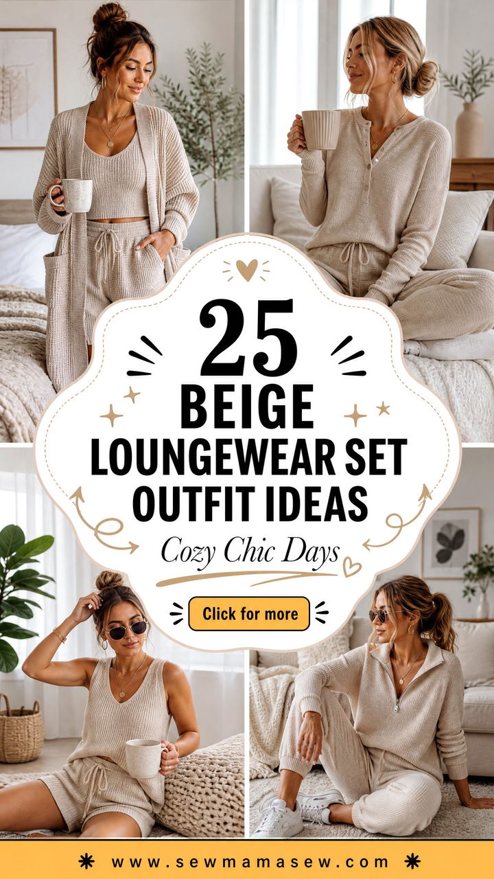 25 Beige Loungewear Set Outfit Ideas for Cozy Chic Days - 25 Beige Loungewear Set Outfit Ideas for Cozy Chic Days