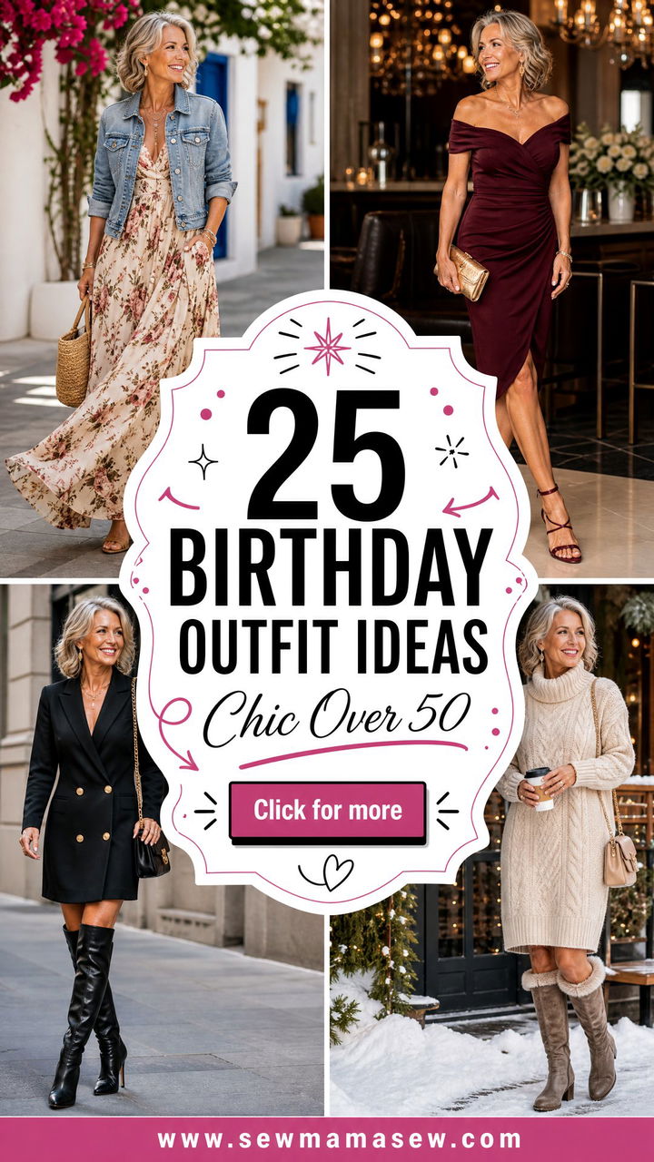 25 Birthday Outfit Ideas for Women Over 50 to Feel Chic - 25 Birthday Outfit Ideas for Women Over 50 to Feel Chic