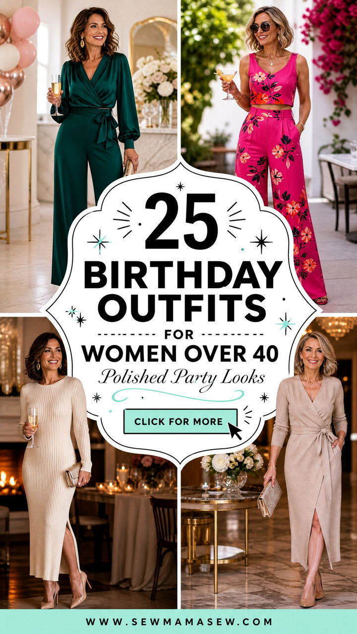 25 Birthday Outfits for Women Over 40 Polished Party Looks - 25 Birthday Outfits for Women Over 40: Polished Party Looks