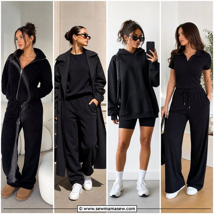 25 Black Loungewear Set Outfit Ideas for Elevated Comfort